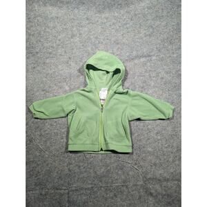 Patagonia Baby 18mon Green Zip Up Fleece Hoodie Sweatshirt Pockets Outdoor